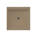Solid Surface 32-in x 32-in Shower Base with Center Drain in Barley X287519