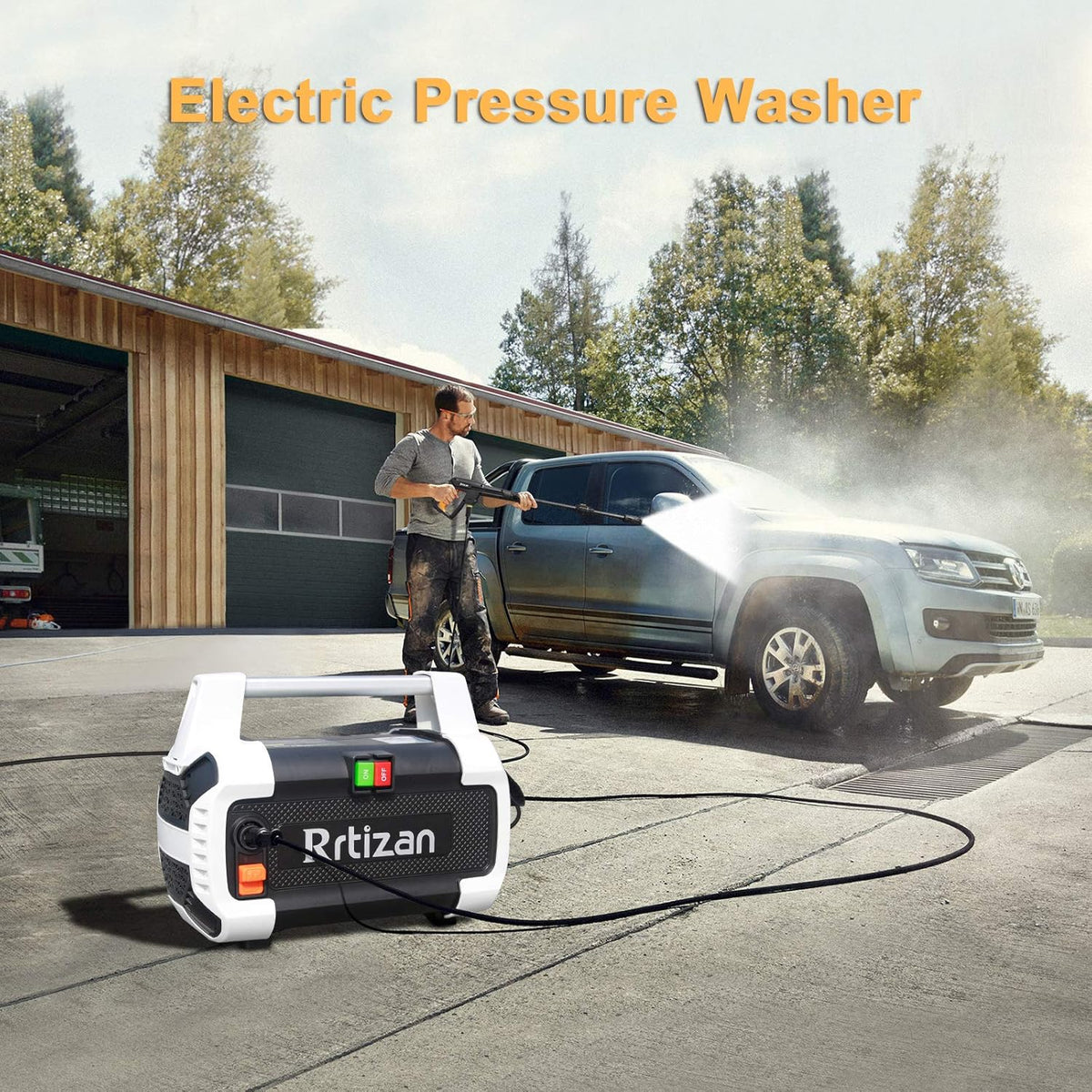 Electric Pressure Washer, 1800W, 1.76 GPM, 2030PSI B19668
