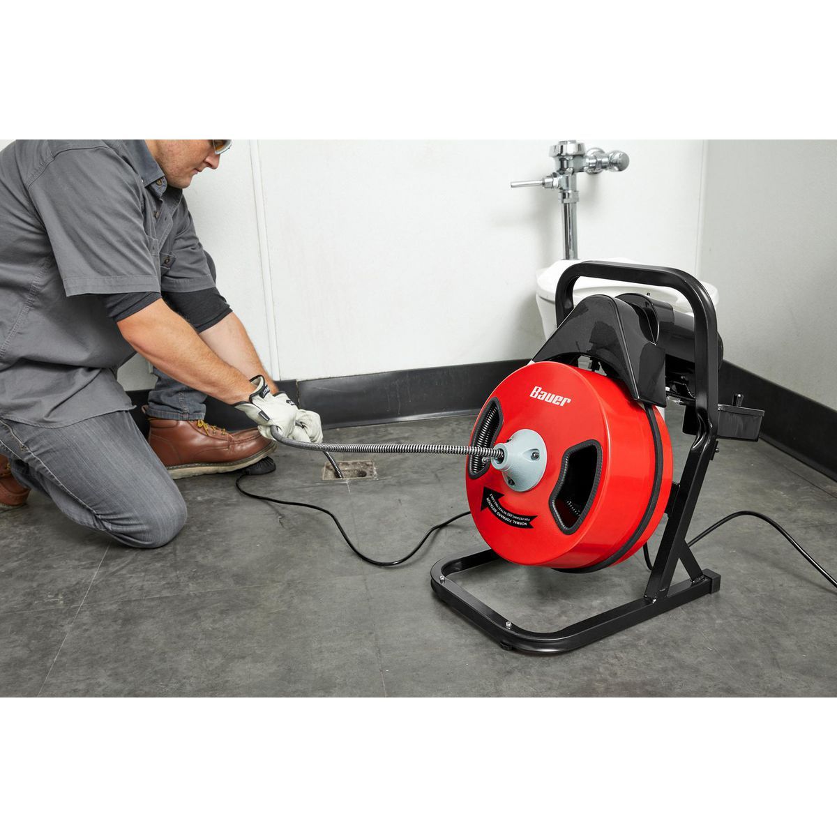 1/2 in. x 50 ft. Drain Cleaning Drum Machine T100516