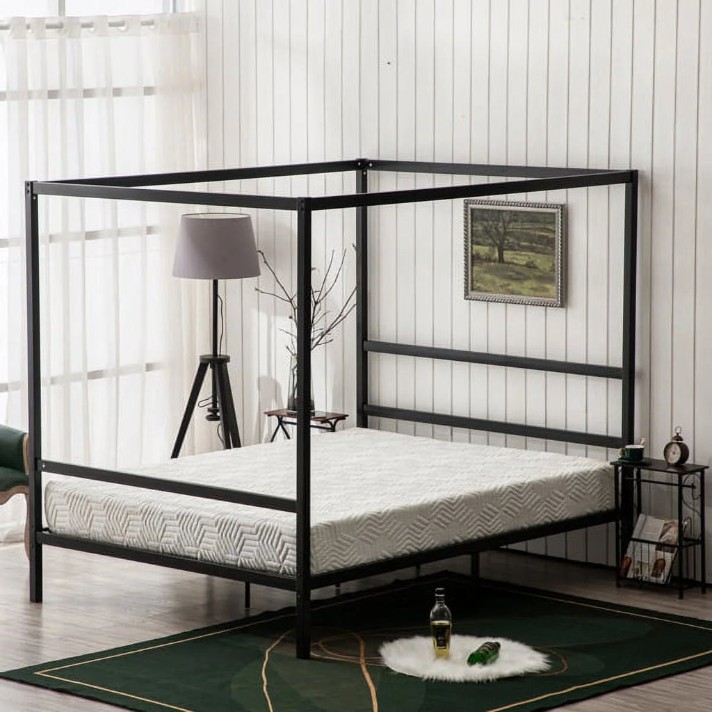 Black Iron Bed R21458