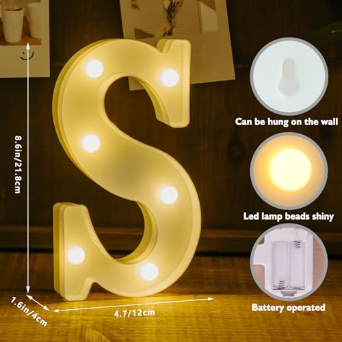 Battery Powered LED Marquee Light Up Letters D446392