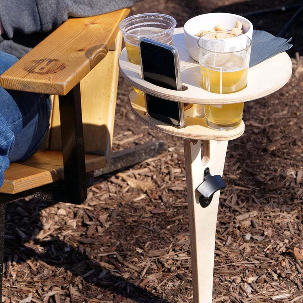 Outdoor Folding Two-Layer Wine Table Wooden Portable Picnic Table C9205