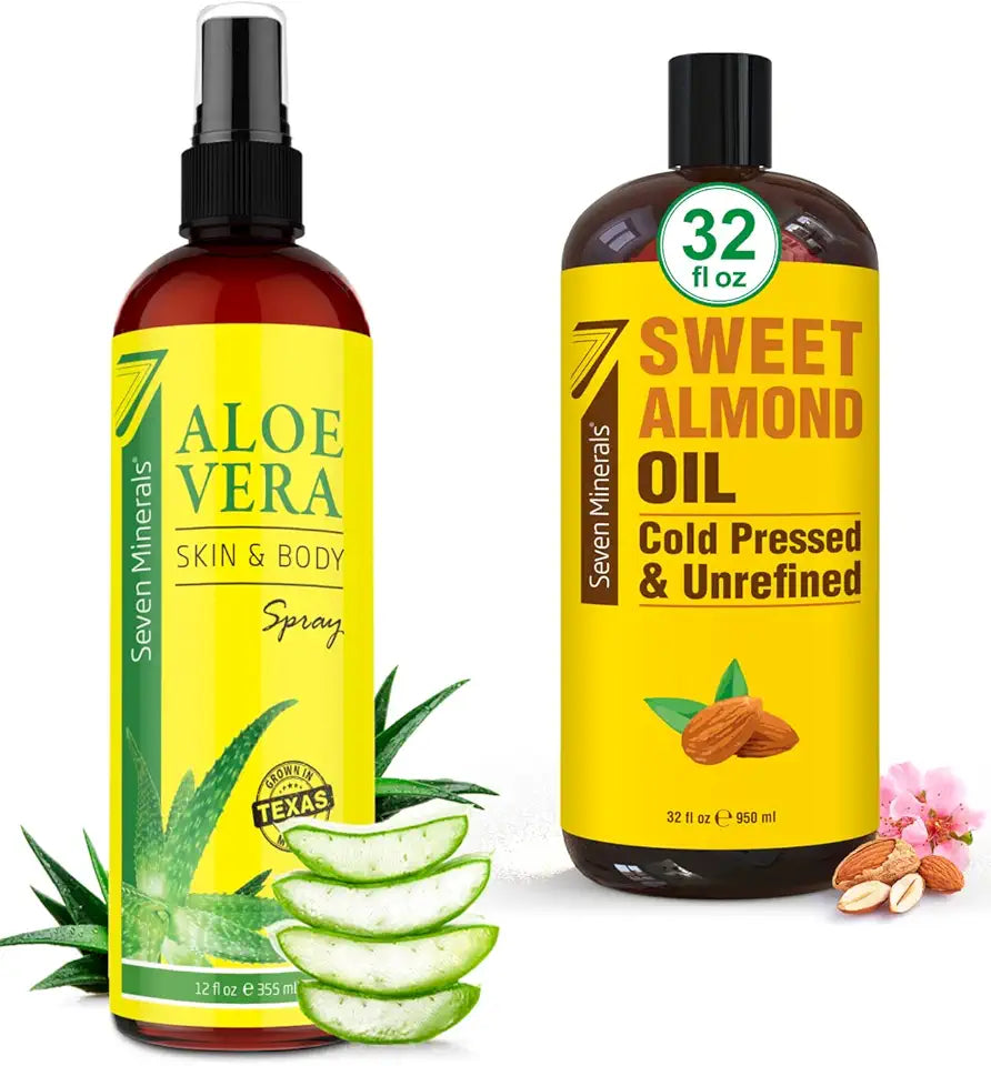 Organic Aloe Vera Spray & Sweet Almond Oil A3936