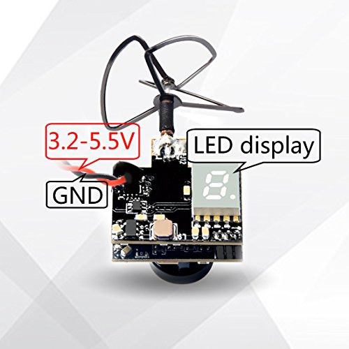 Micro FPV AIO 600TVL Camera 5.8G 25/50/200mW Adjustable Transmitter with Cloverleaf Antenna U838