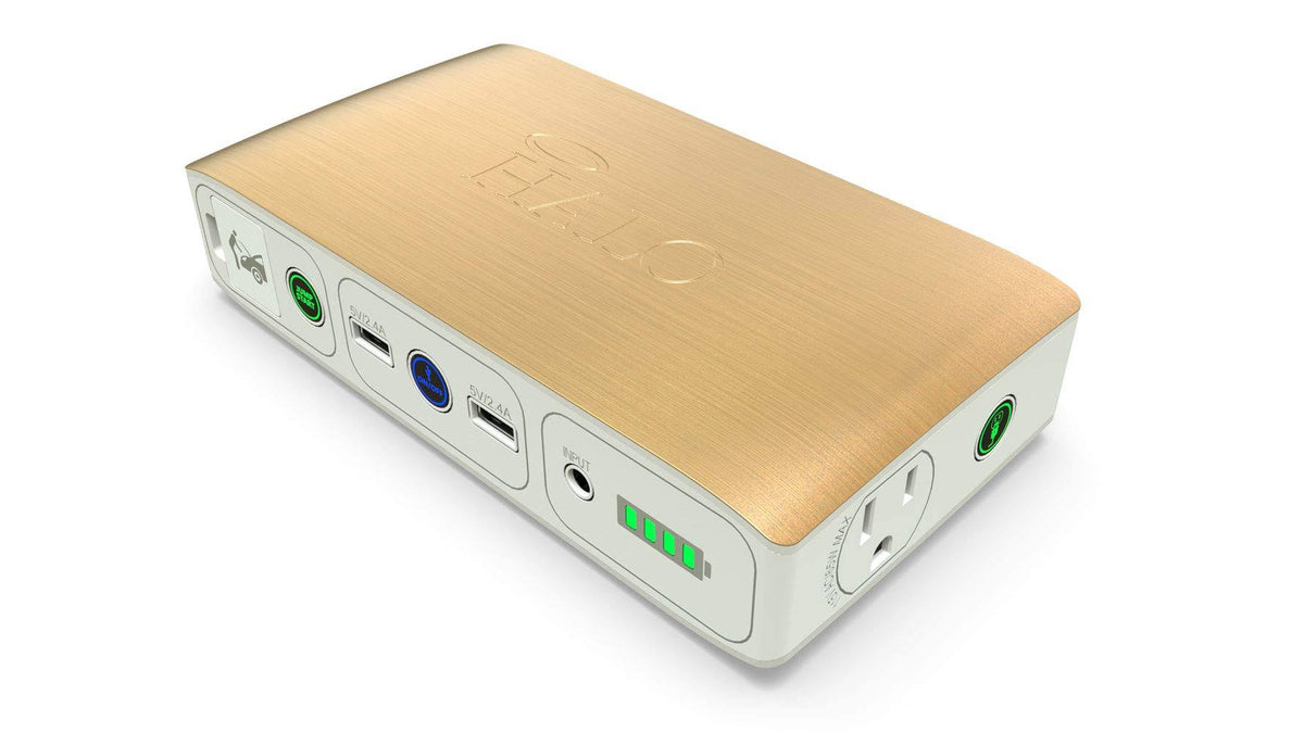 Gold Portable Phone Laptop Charger Car Jump Starter with AC Outlet Z88469