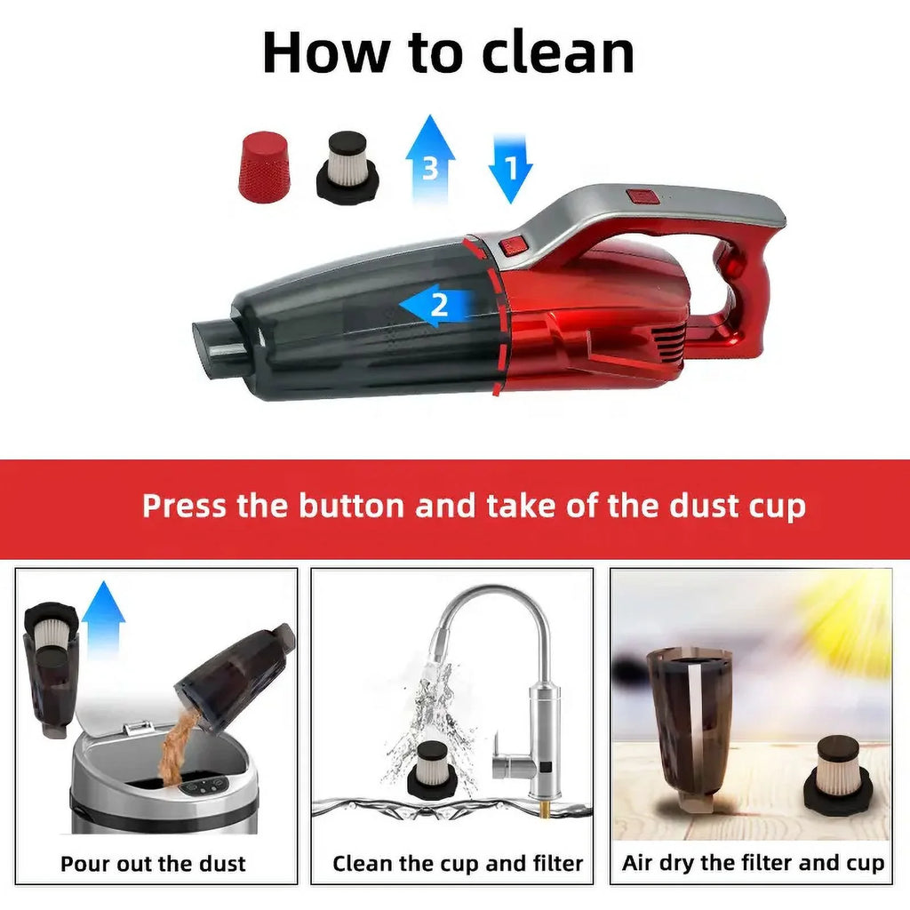 Wireless Handheld Portable Vacuum Cleaner 8500PA N678