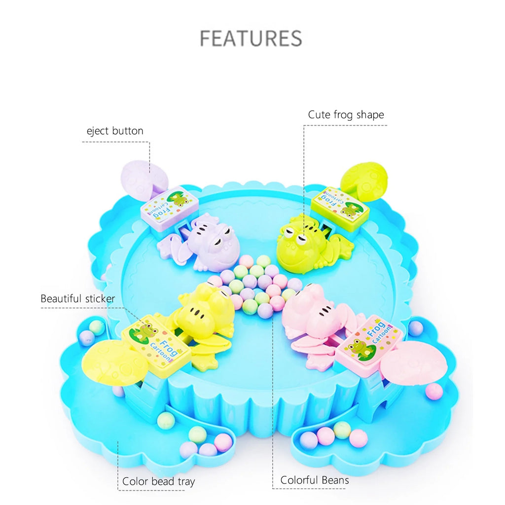 Hungry Frogs Eating Beans Children Board Strategy Games Toy N859347