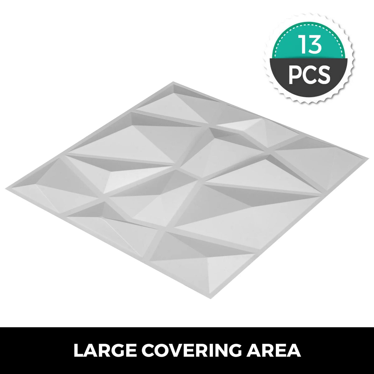 13pcs 50x50cm White 3D PE Foam Wall Panel Z701270