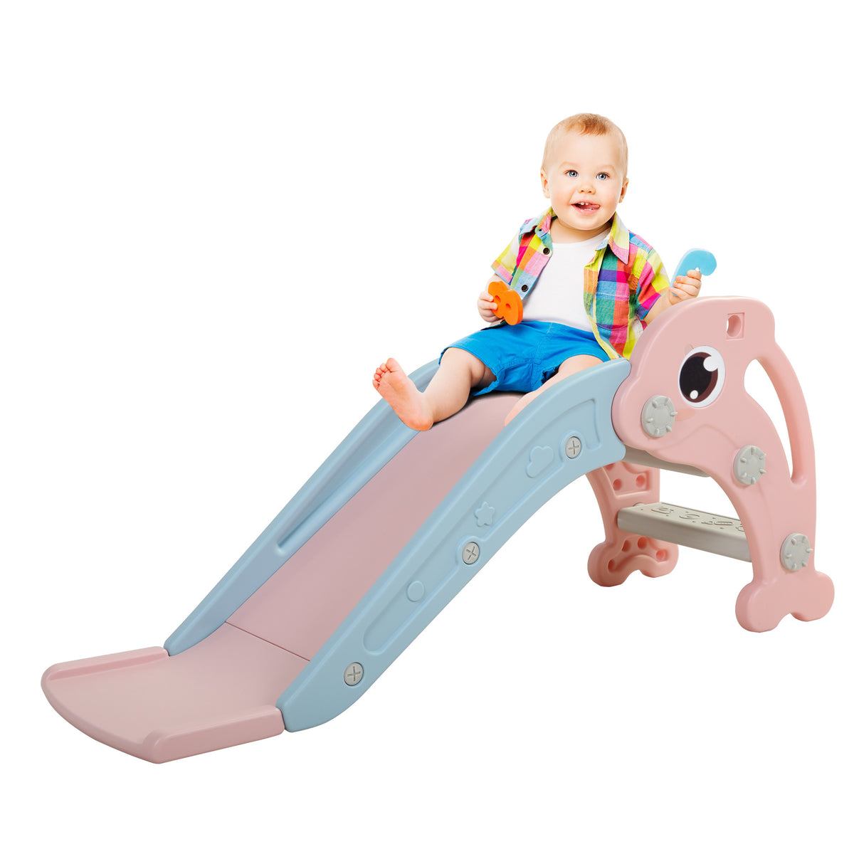 Toddler Slide with Basketball Hoop C18470