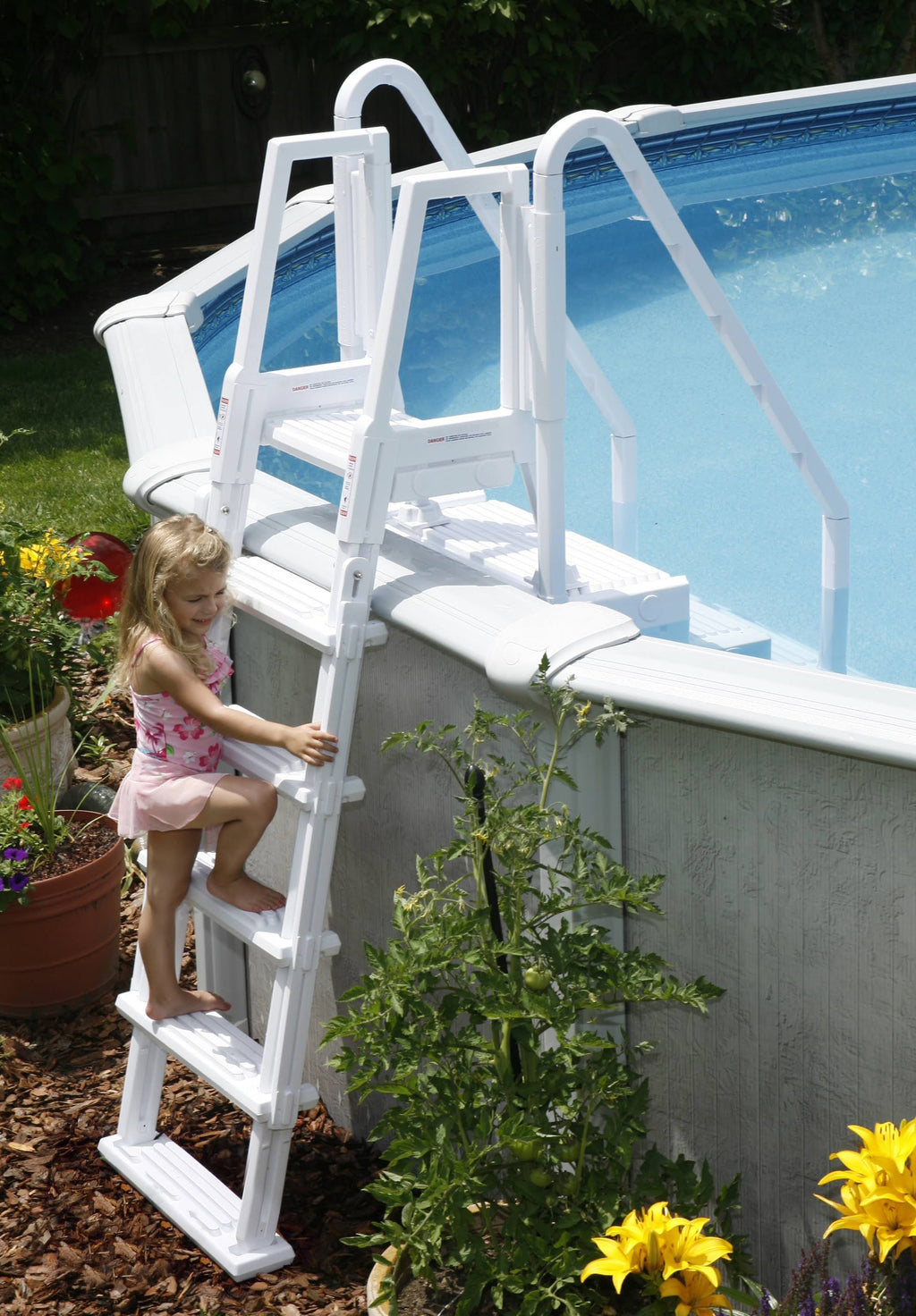 Easy Pool Step with Outside Ladder K86655