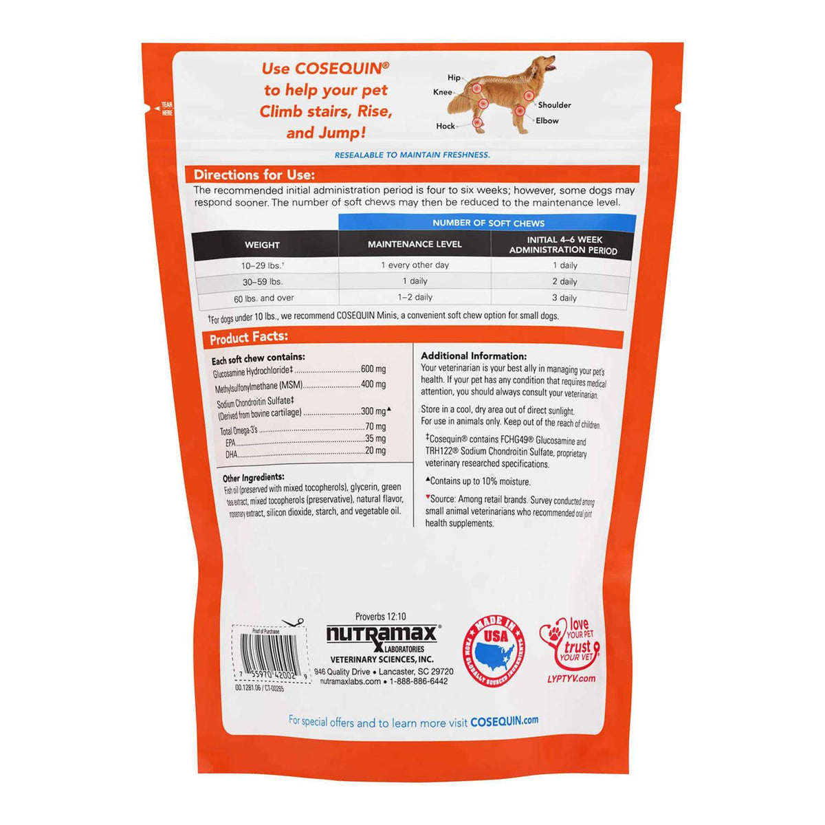 Soft Chews with MSM Plus Omega-3s for Dogs X8130