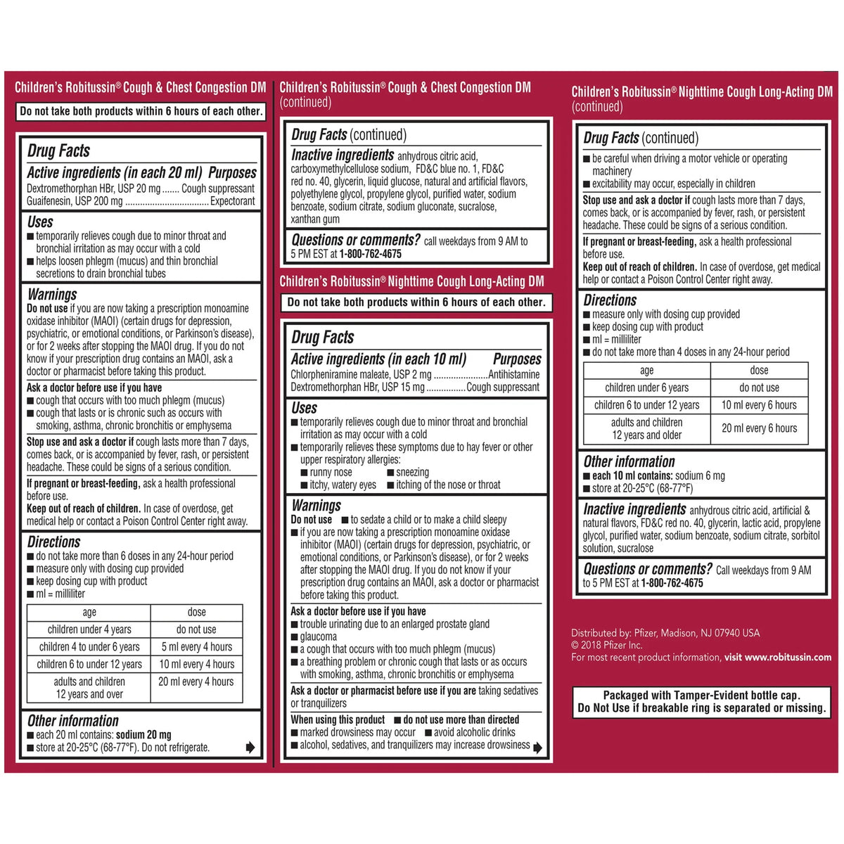Children's Day and Night Cough and Cold Medicine 4 Fl Oz 2 Pack F48282