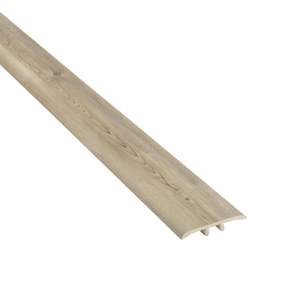 1.75-in x 72-in Gray Plastic Floor T-Moulding I342