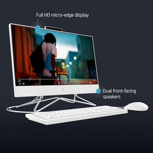 21.5 inch All-in-One Desktop PC, 1080P FHD Display, 16GB RAM, 1TB PCIe SSD, Intel Dual-Core Celeron Processor, Windows 11 Pro E963