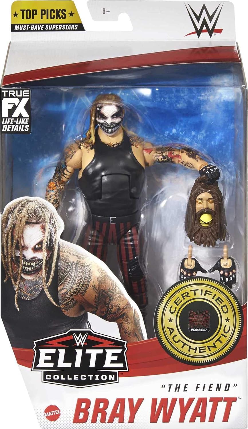 WWE Elite The Fiend Bray Wyatt Action Figure with Universal Championship 6 in Posable Collectible X2178