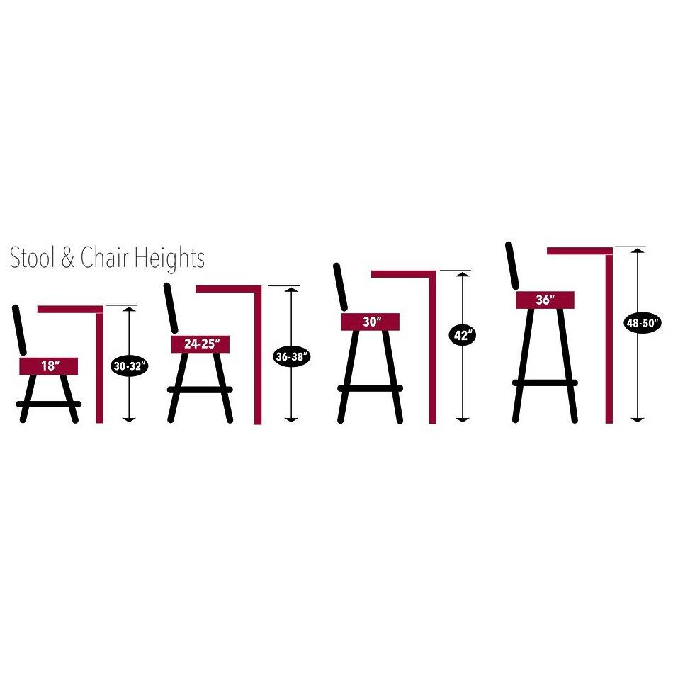Chrome Pub Table 36 inch P730422
