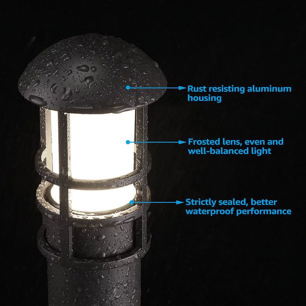 12 Pack 3W 12V Low Voltage Waterproof LED Landscape Lights 4000K Cool White B223900