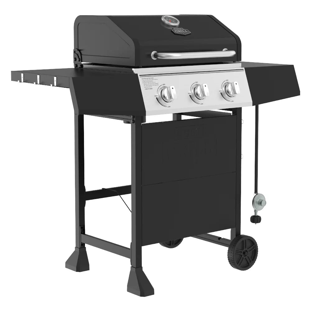 3 Burner Propane Gas Grill in Black P39891