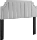 Light Gray Performance Velvet Headboard Z758