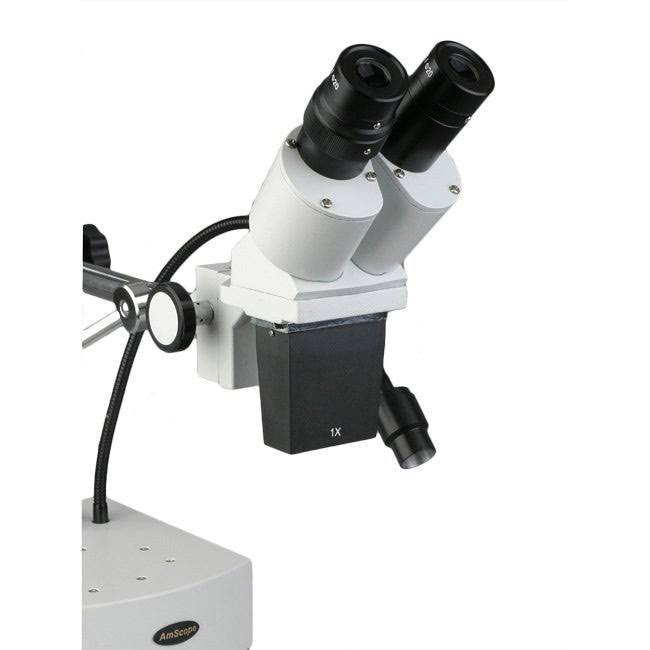 5x-10x Binocular Boom Arm Stereo Microscope with Light E371
