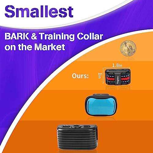 Smallest Lightest Anti Bark Training Collar for Small Dogs 5-15lbs T64019