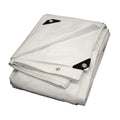 6'x8' Heavy Duty White Poly Tarp Cover S794