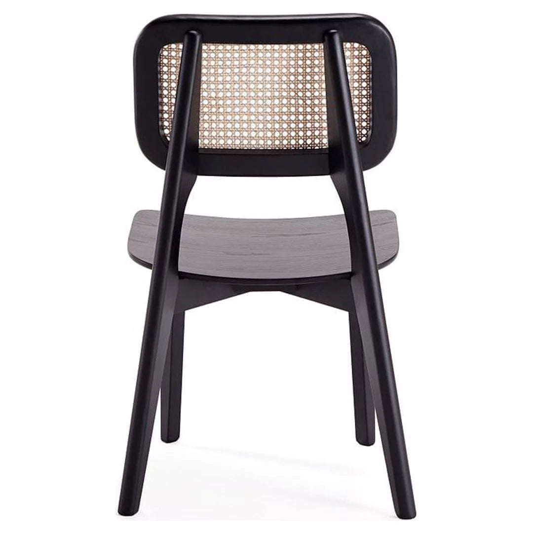 Black Wood Dining Chair Set of 2 K68486