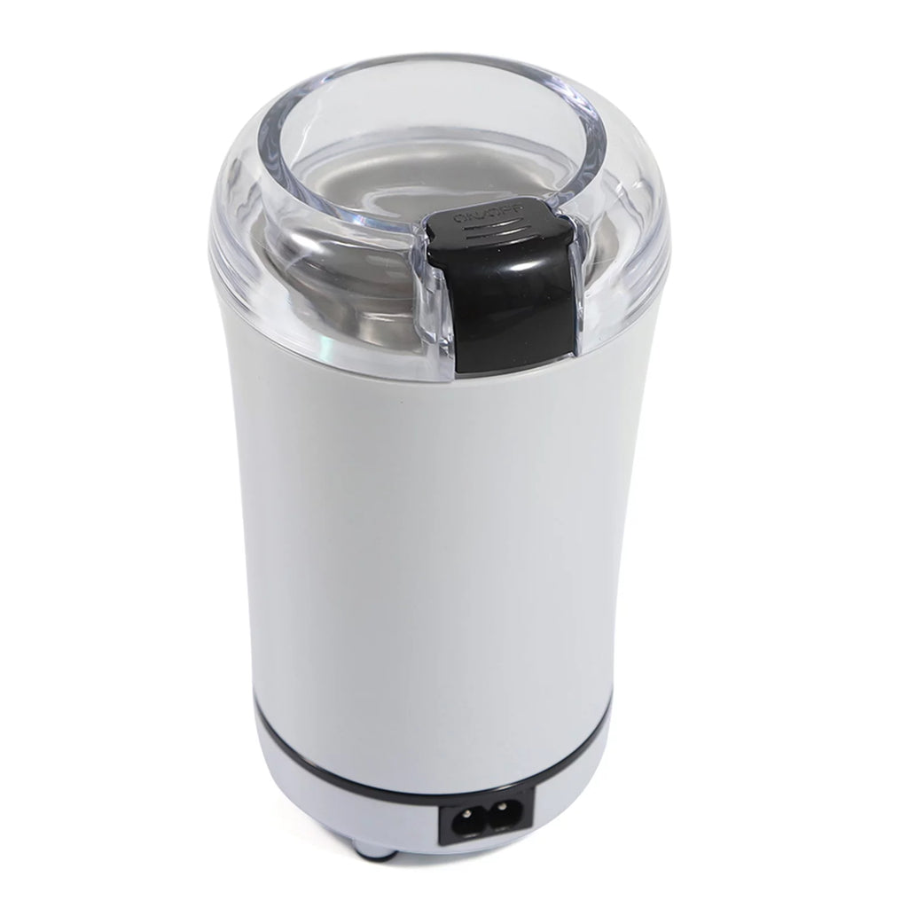 White Electric Coffee Grinder with Stainless Steel Bowl D522