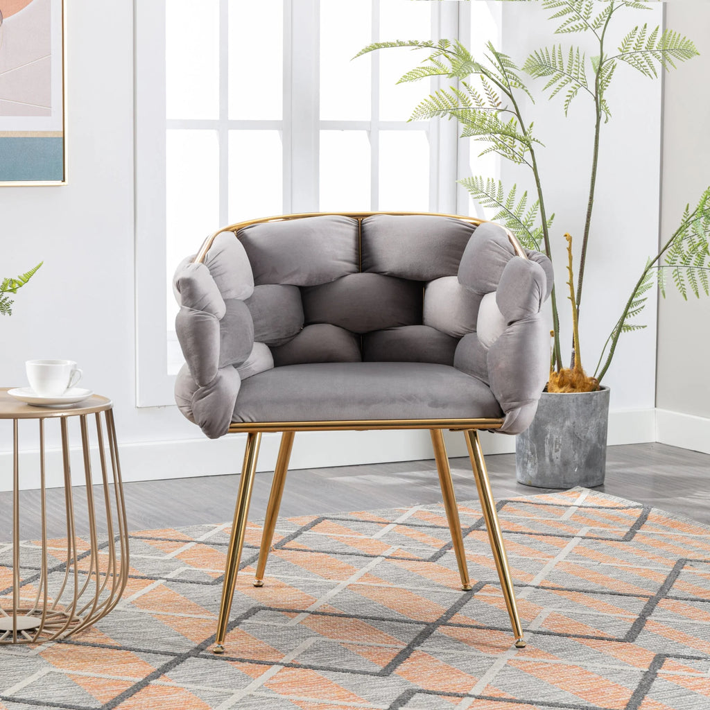 Gray Velvet Chair Y52727
