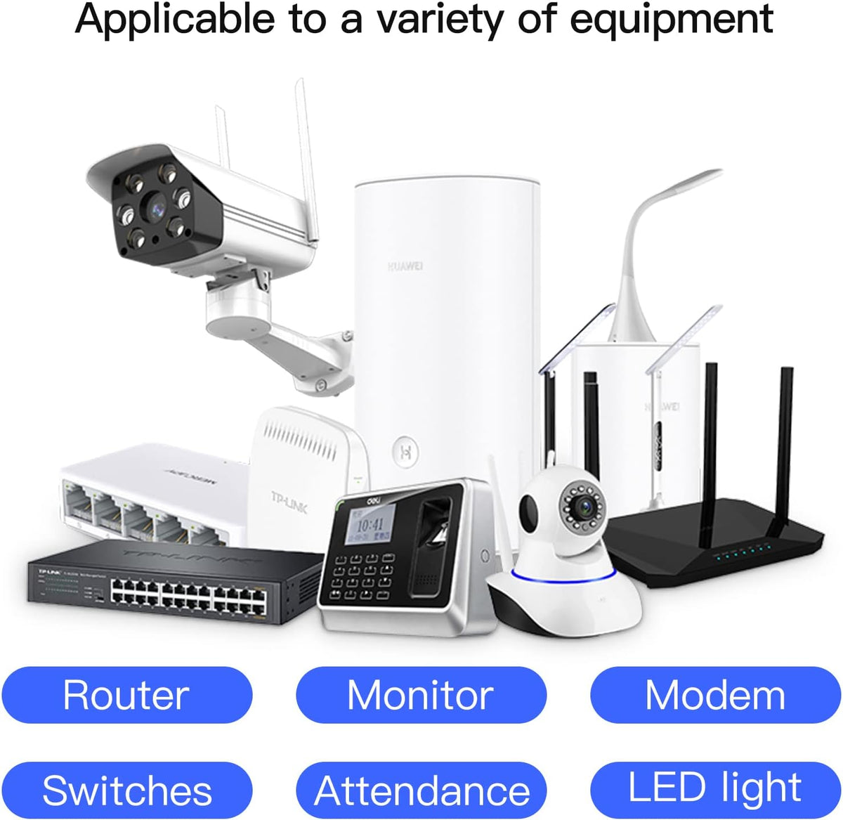 Rechargeable UPS Battery Backup 15000mAh, DC 12V Router UPS, Surge Protector with 2 A Charger Pack of 2 G2636