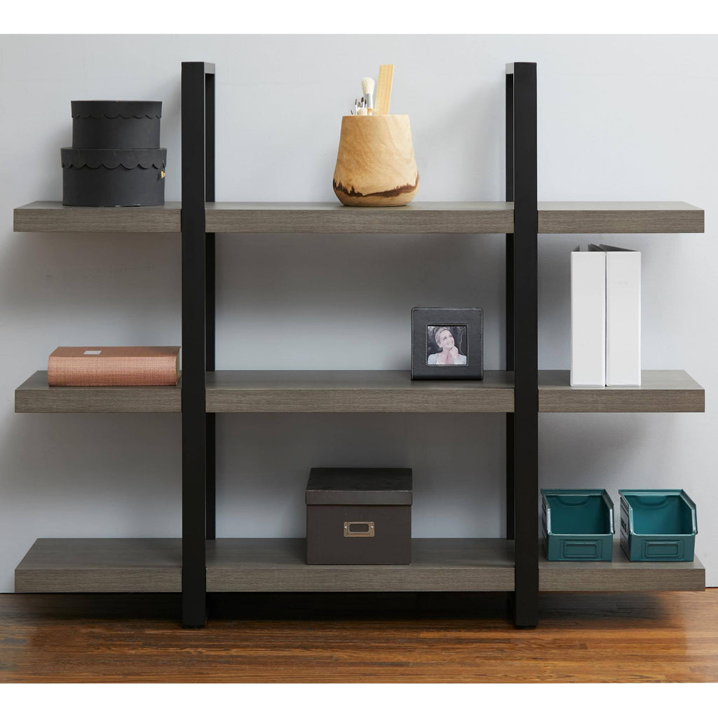 Low Open Bookcase Dark Grey Q80612