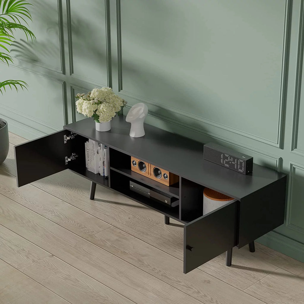 Black Wooden TV Stand for 60/65 inch TV X970