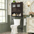 Over The Toilet Storage Cabinet with 2 Doors and Adjustable Shelf E881953