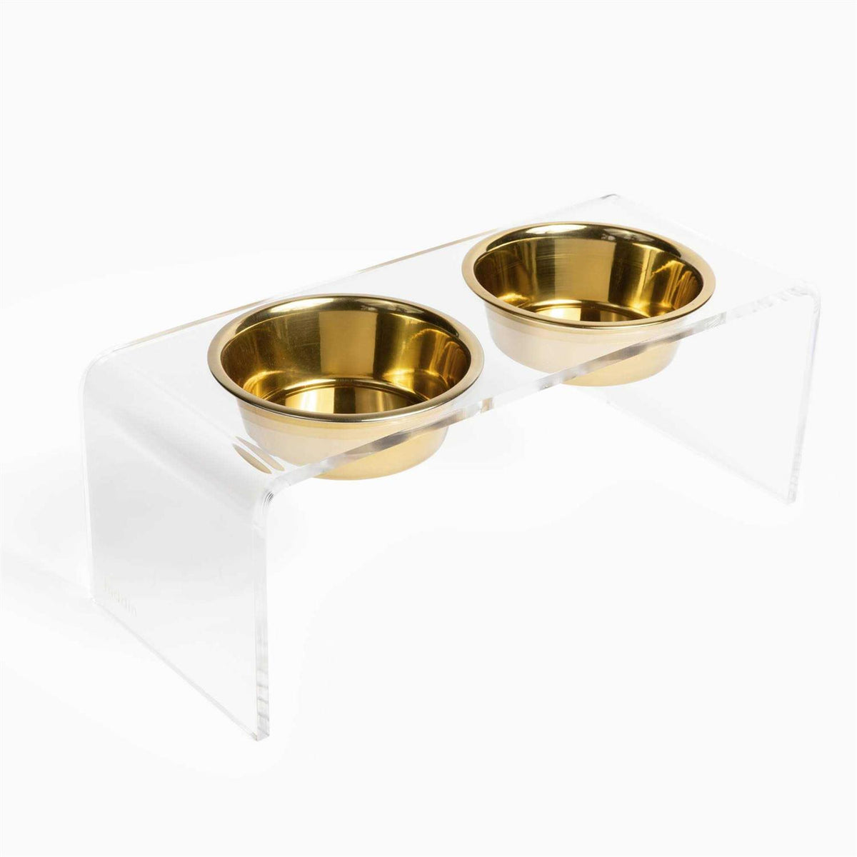 Clear Double Bowl Pet Feeder D553210