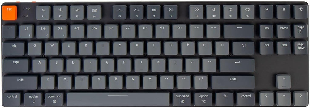 87 Keys Ultra-Slim Wireless Bluetooth/USB Wired Mechanical Keyboard O5280