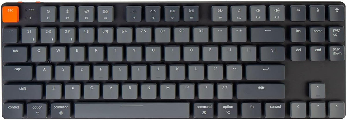 87 Keys Ultra-Slim Wireless Bluetooth/USB Wired Mechanical Keyboard O5280