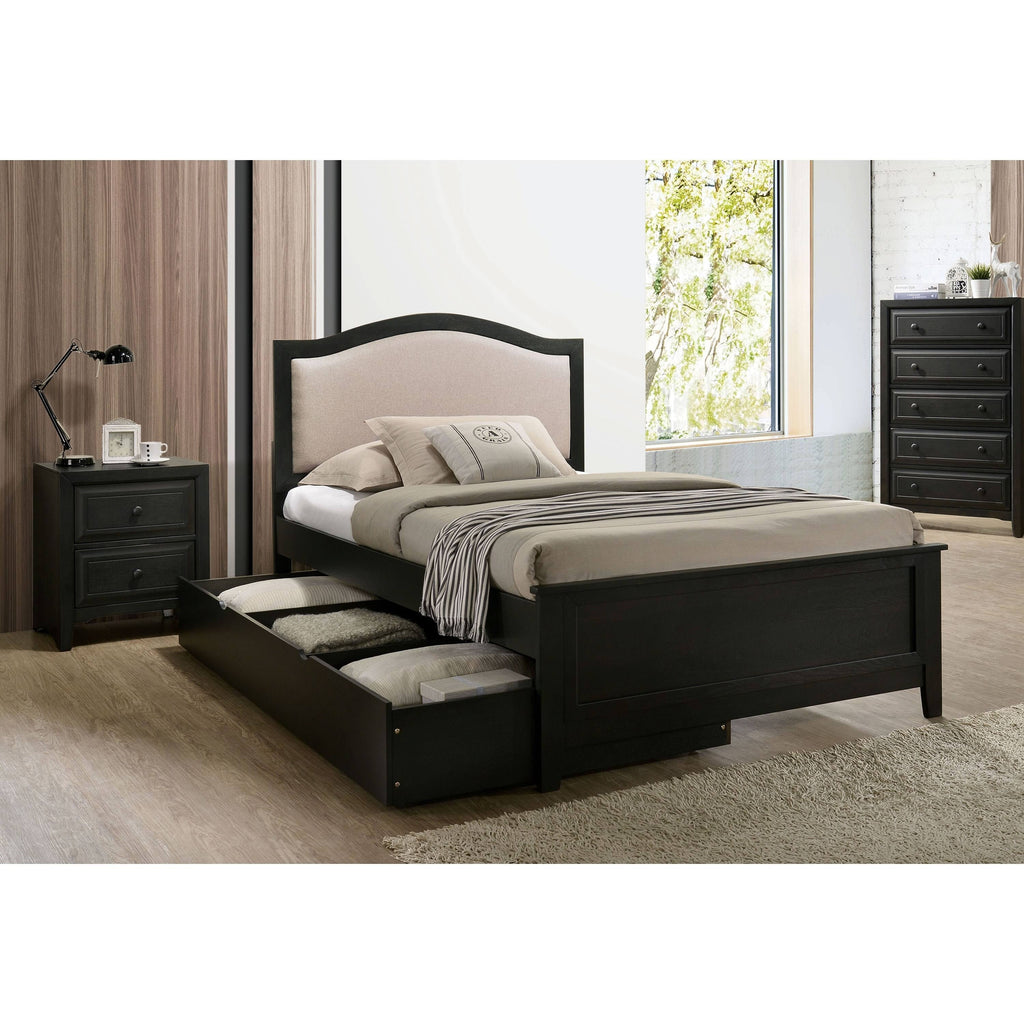 Dark Grey Wood Trundle Q63545