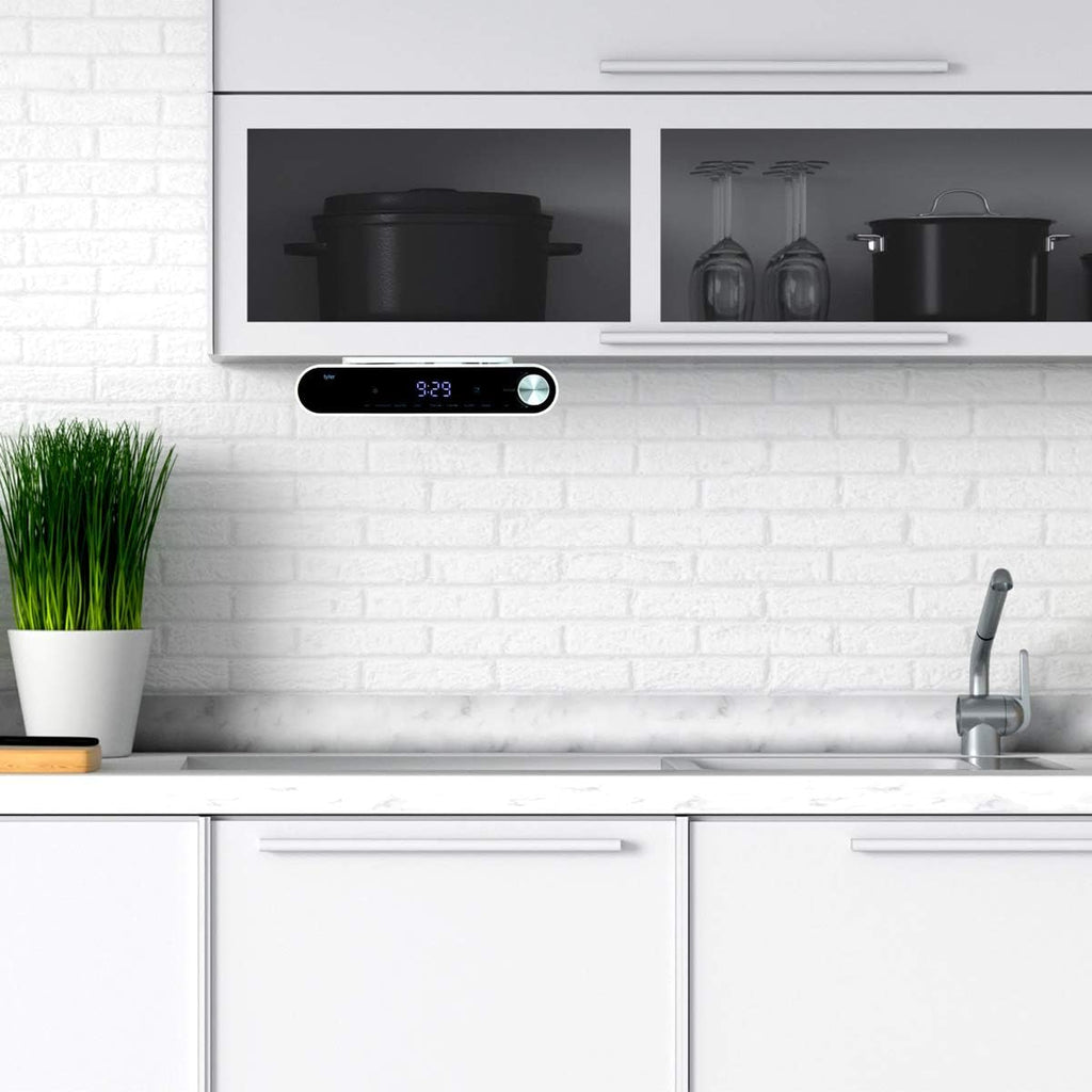 White Bluetooth Under Cabinet Radio E743718