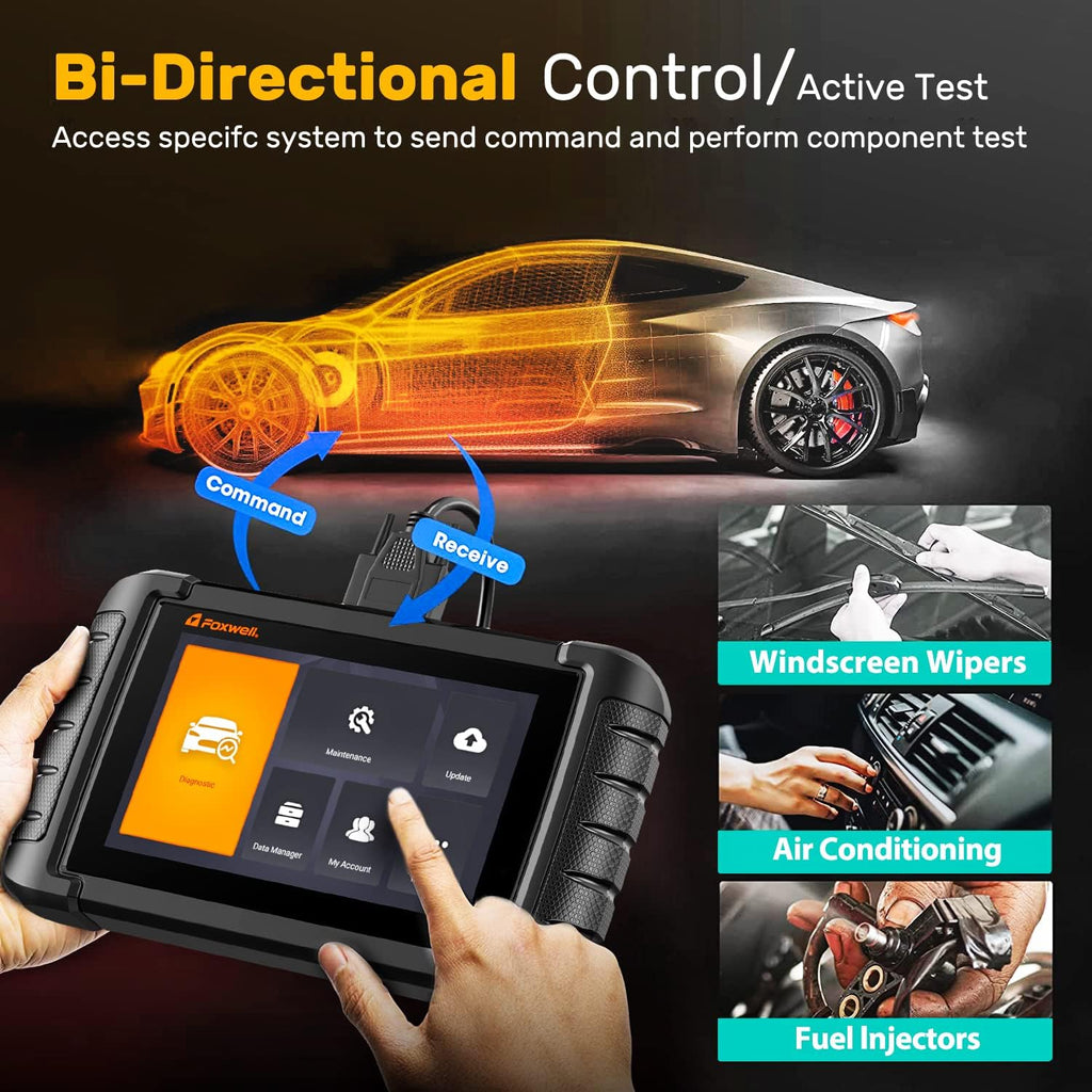 Bidirectional Scan Tool OBD2 Scanner with 30 Service Reset U648839