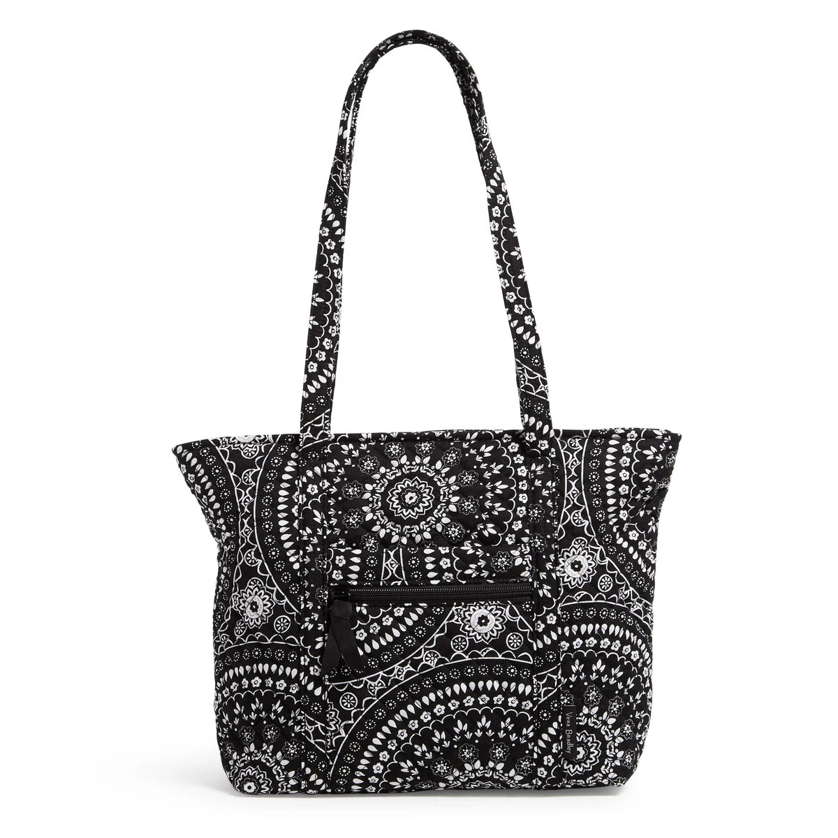 Black Bandana Medallion Recycled Cotton Small Tote Bag B17760