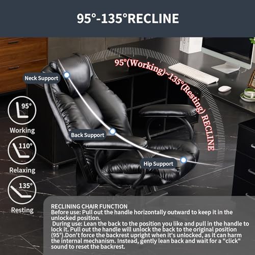 Dark Brown High Back Ergonomic PU Leather Office Chair Z2908