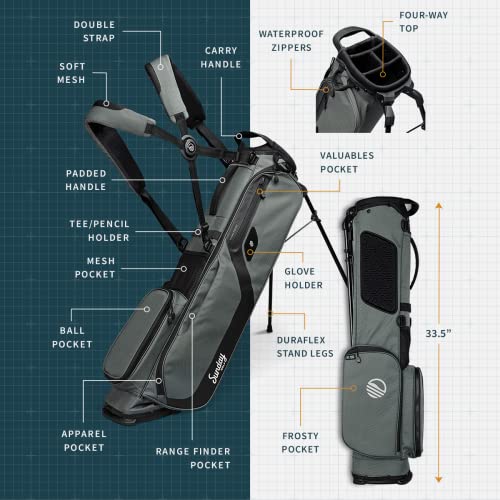 Lightweight Golf Stand Bag with Strap, 3.9 pounds C600