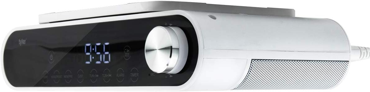 White Bluetooth Under Cabinet Radio E743718