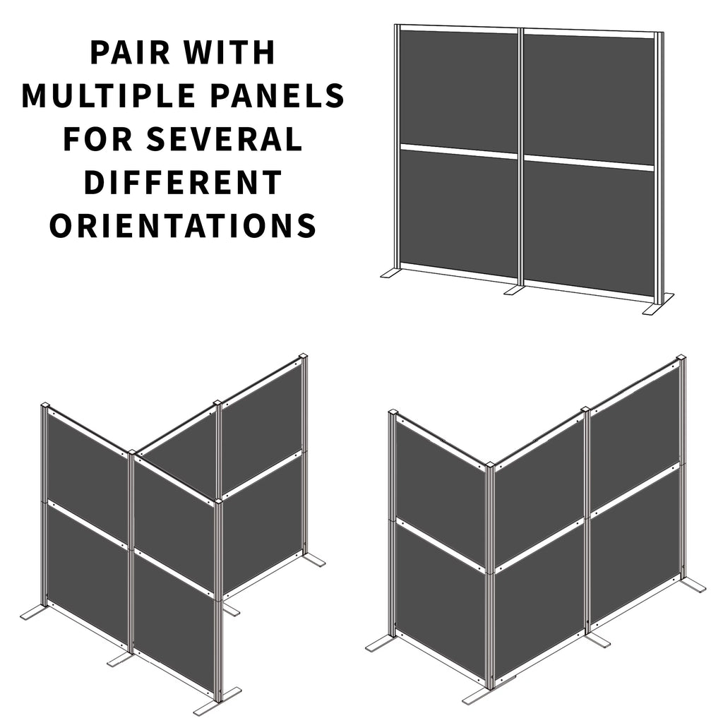 T-Shaped Modular Wall System, 4 PET Panels M734