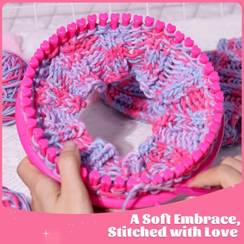 Knitting Loom Craft Kit with Yarn and Hook Needle O971216