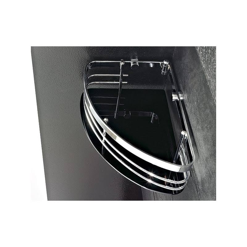 Black Wall Mounted Shower Basket N827628