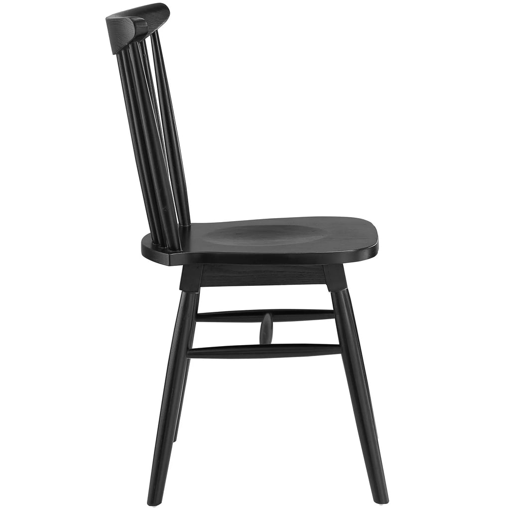 Black Wood Dining Side Chair H883502