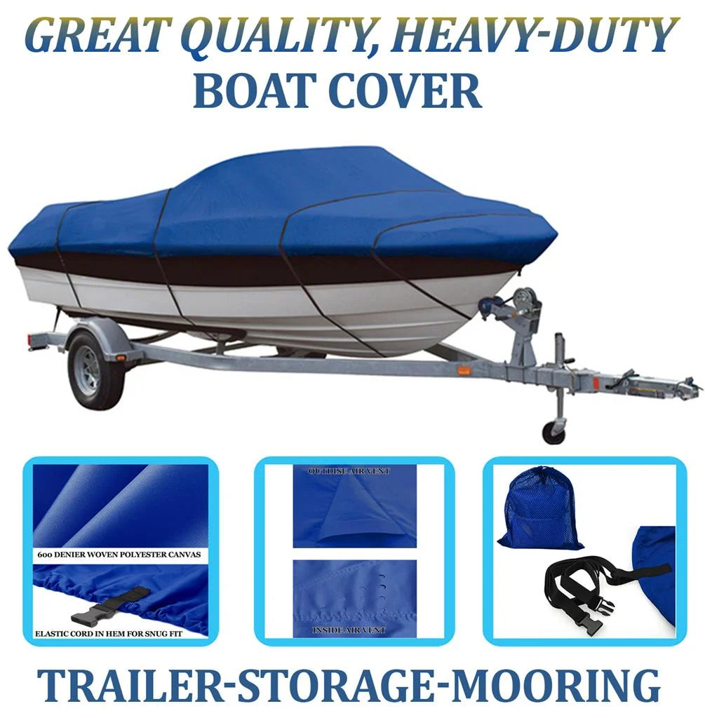 Boat Cover for Alumacraft Lunker 165 Tiller Fishing Bass Z1841