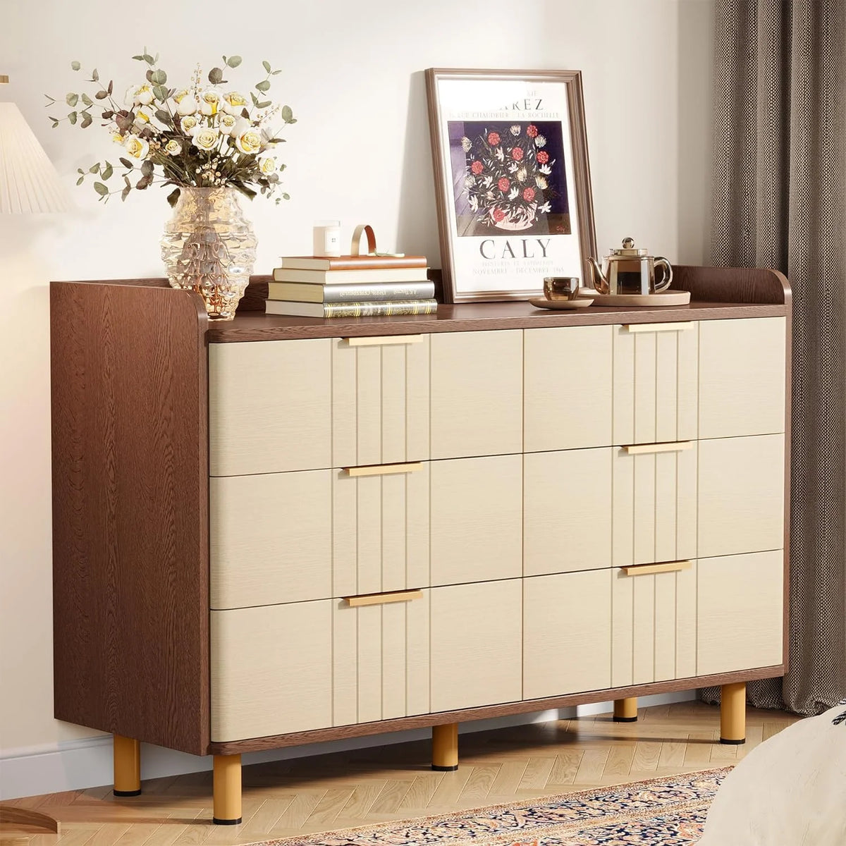 6 Drawer Wooden Dresser N889037