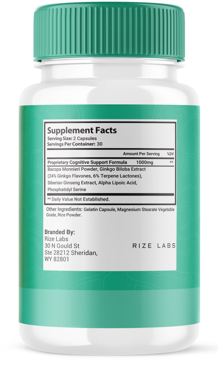 (5 Pack) Organic Brain Supplement (300 Capsules) F196
